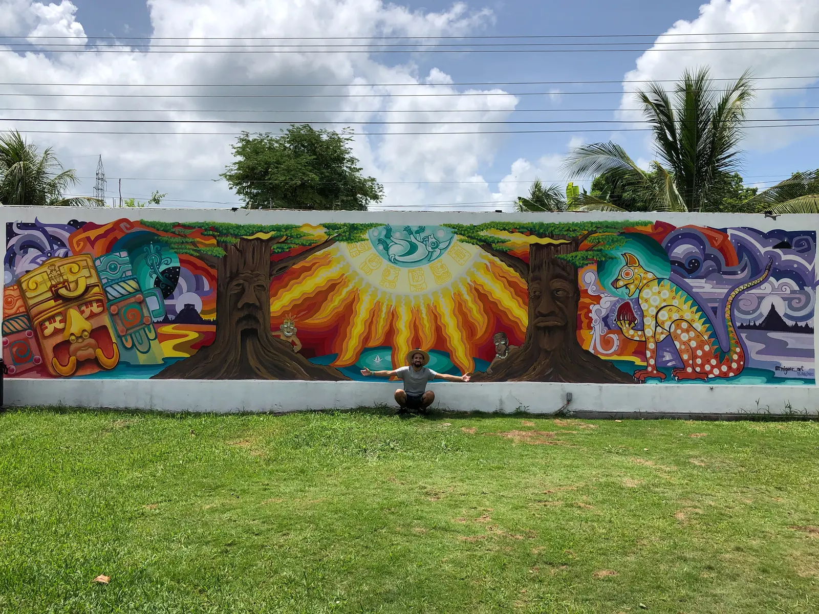 Kinich Ahau | Mixta sobre muro , Guadalajara Jalisco. Bacalar Quintana  México